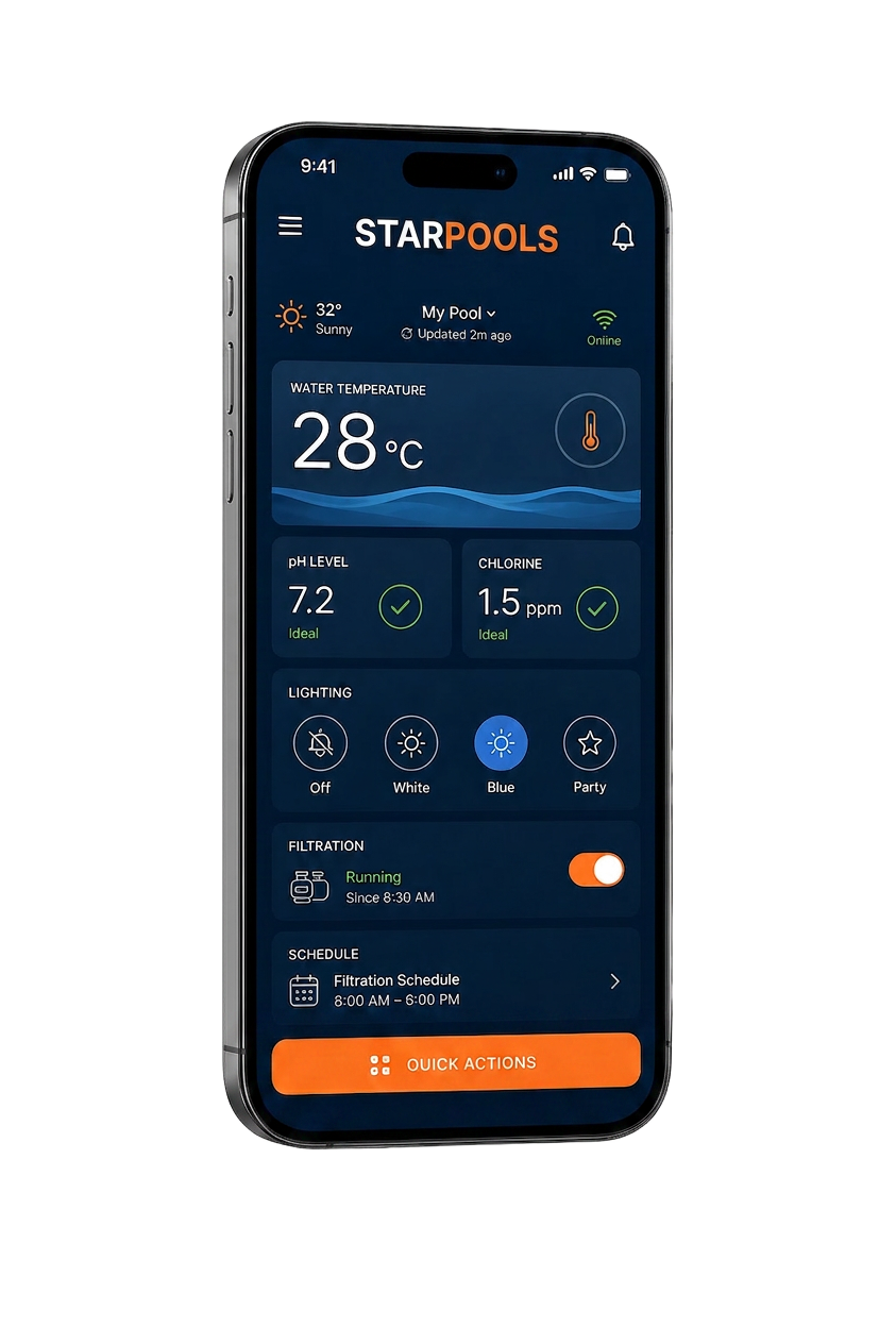 StarPools smartphone app voor zwembadbeheer